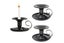 8Pcs Retro Handheld Candle Holders Black Iron Taper Table Centerpiece for Thanks Carousel 4