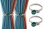 1 Pair Curtain Tiebacks Modern Style Decorative Drapery Tie Holder For Home Offi Carousel 1