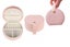 Small Jewelry Box Leather Mini Travel Jewelry Storage Case For Earring Necklace- Carousel 1