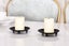 2Pcs Candle Holder Decorative Iron Pillar Candle Plate Stand for Weddings Dinnin Carousel 3