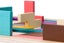 2pcs Toy Wooden Puzzles Blocks Brain Teasers Toy Wooden Tangram Colorful Jigsaw Carousel 4