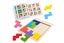 2pcs Toy Wooden Puzzles Blocks Brain Teasers Toy Wooden Tangram Colorful Jigsaw Carousel 7