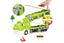 Toy Dinosaur Truck Car Foldable Toy Race Cars with Ejection for Boys Girls-Green Carousel 5