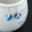 925 Sterling Silver Premium Crystal Earrings "Esmeralda" (Blue) Carousel 2