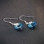 925 Sterling Silver Premium Crystal Earrings "Esmeralda" (Blue) Carousel 7