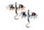 2Pcs Vintage Punk Dragon Flying Shape Brooch Pin Lapel Clothes Jewelry Accessory Carousel 4