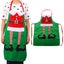 2PCS Christmas Aprons Adjustable Cooking Aprons for Kitchen Party Gardening Baki Carousel 3
