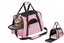 Pet Travel Bag with Hand Warmer Pocket Carrier for Dogs Cats Puppies-Pink Carousel 1