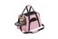 Pet Travel Bag with Hand Warmer Pocket Carrier for Dogs Cats Puppies-Pink Carousel 3