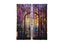 2Pcs Stained Glass Purple Floral Leaves Rod Pocket Window Drapes For Bedroom Dec Carousel 6