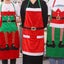 2PCS Christmas Aprons Adjustable Cooking Aprons for Kitchen Party Gardening Baki Carousel 6