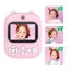 Instant Print Camera for Kids with 3 Rolls Print Paper and 32GB Memory Card-Pink Carousel 3