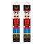 1Pair Christmas Banners Hanging Flags Nutcracker Knight Xmas Ornaments for Porch Carousel 3