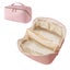 Large Capacity Travel Cosmetic Bag Organizer Makeup with Brushes Slots Dividers Carousel 1