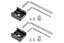 2pcs Cold Shoe Mount Adapter Cold Shoe Bracket with Thread Hole for Camera DSLR Carousel 3