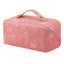 Large Opening PU Leather Makeup Bag -Pink Carousel 1
