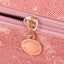 Large Opening PU Leather Makeup Bag -Pink Carousel 5