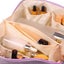 Large Opening PU Leather Makeup Bag -Purple Carousel 2