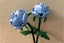 1Pc Flower Building Block Kit Artificial Flowers Building Sets-Blue Rose Carousel 3