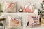 4pcs Christmas Pillowcase for Living Room Sofa Home Bedroom Decoration-Each of S Carousel 3