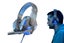 Wired Gaming Headset Headphones with Microphone Led Light-Red Carousel 3