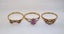 Syn. Pink Sapphire & Diamond 3 Ring Set + Valuation Carousel 7