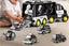 Transport Toy Truck Set with 6 Mini Cars LED Sound Vehicle-Black Carousel 3