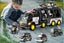 Transport Toy Truck Set with 6 Mini Cars LED Sound Vehicle-Black Carousel 4