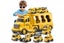Transport Toy Truck Set with 6 Mini Cars LED Sound Vehicle-Yellow Carousel 4