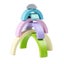 2pcs Toy Wooden Rainbow Stacker Nesting Puzzle Blocks Matching Tunnel Stacking G Carousel 4