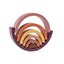 2pcs Toy Wooden Rainbow Stacker Nesting Puzzle Blocks Matching Tunnel Stacking G Carousel 9