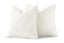 2Pcs Linen Plain Solid Colour Cushion Cover Decorative Pillow Case-White Carousel 4