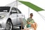 Portable Outdoor Camping Car Travel Tent Car Tailgate Shade Awning Canopy-Green Carousel 1