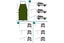 Portable Outdoor Camping Car Travel Tent Car Tailgate Shade Awning Canopy-Green Carousel 6