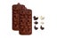 2Pcs Silicone Duck Egg Rabbit Chocolate Molds Trays Cake DIY Easter Baking Tools Carousel 3