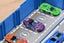 Car Carrier Transport with Race Track Mini Car Toys Set Big Truck Toys for -Blue Carousel 6