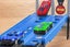 Car Carrier Transport with Race Track Mini Car Toys Set Big Truck Toys for -Blue Carousel 7