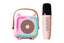 Mini Karaoke Machine Portable Bluetooth-Speaker with A Microphone-Purple Carousel 3