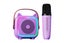 Mini Karaoke Machine Portable Bluetooth-Speaker with A Microphone-Pink Carousel 3