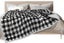 Flannel Fleece Sherpa Backed Reversible Throw Blanket Bedding For Couch Bed-Blac Carousel 1