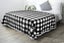 Flannel Fleece Sherpa Backed Reversible Throw Blanket Bedding For Couch Bed-Blac Carousel 2