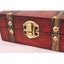 Small Size Vintage Wood Lock Jewelry Storage Box Decorative Treasure Box Carousel 7