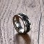 2X 8mm Anxiety Spinner Rings Men Womens Fidget Rotating Ring Silver Stainless... Carousel 9