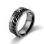 2X 8mm Anxiety Spinner Rings Men Womens Fidget Rotating Ring Silver Stainless... Carousel 10