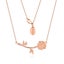 Disney Couture - Beauty and the Beast - Rose Necklace Rose Gold Carousel 1