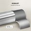 Marlow Steel Curtain Rod Quiet Rail Pole Extendable Adjustable Satin Nickel Carousel 4