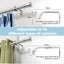 Marlow Satin Nickel Curtain Rod Steel Quiet Rail Pole Pommel Set Adjustable Carousel 3