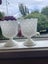 2 perfect vintage milk glass vases Carousel 2