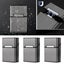 3PCS Metal Cigarette Case Aluminum Tobacco Holder Storage Container Pocket Box Carousel 12
