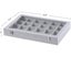 Jewelry Box Display Case with A Clear Glass Window and 24 Compartments, Gray Carousel 7